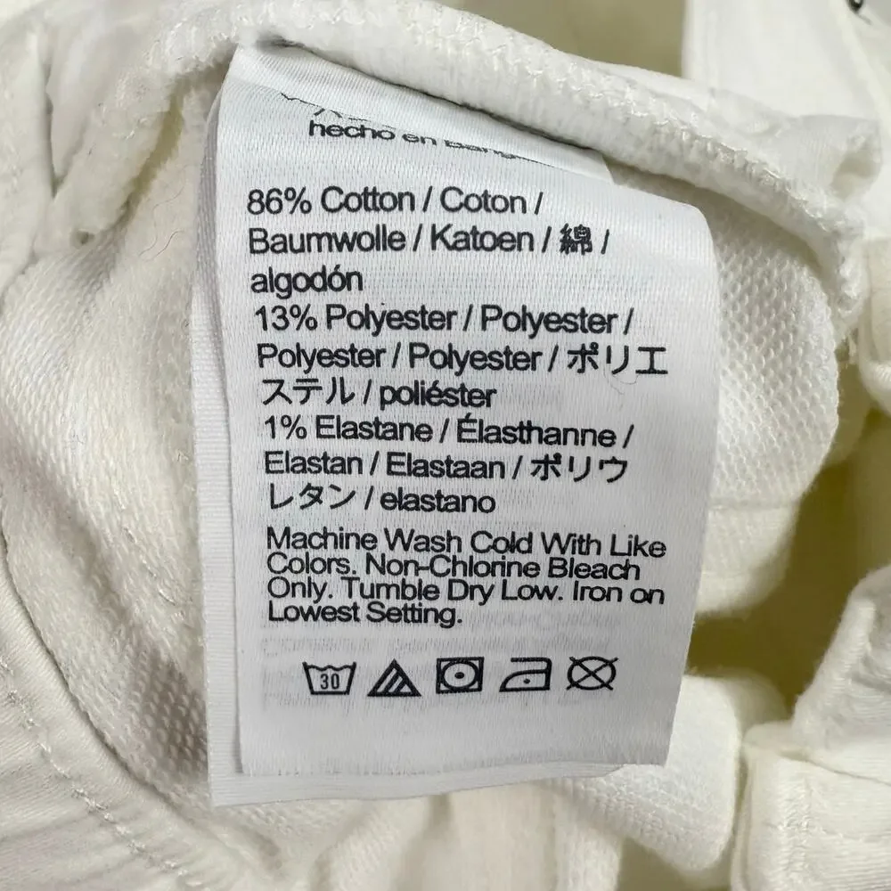 J Crew Crewcuts Jean Girls Colored Runaround Skinny Size 5 White